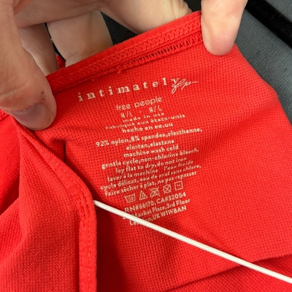 Free People Intimately Red Bralette in M/L - Picture 3 of 4